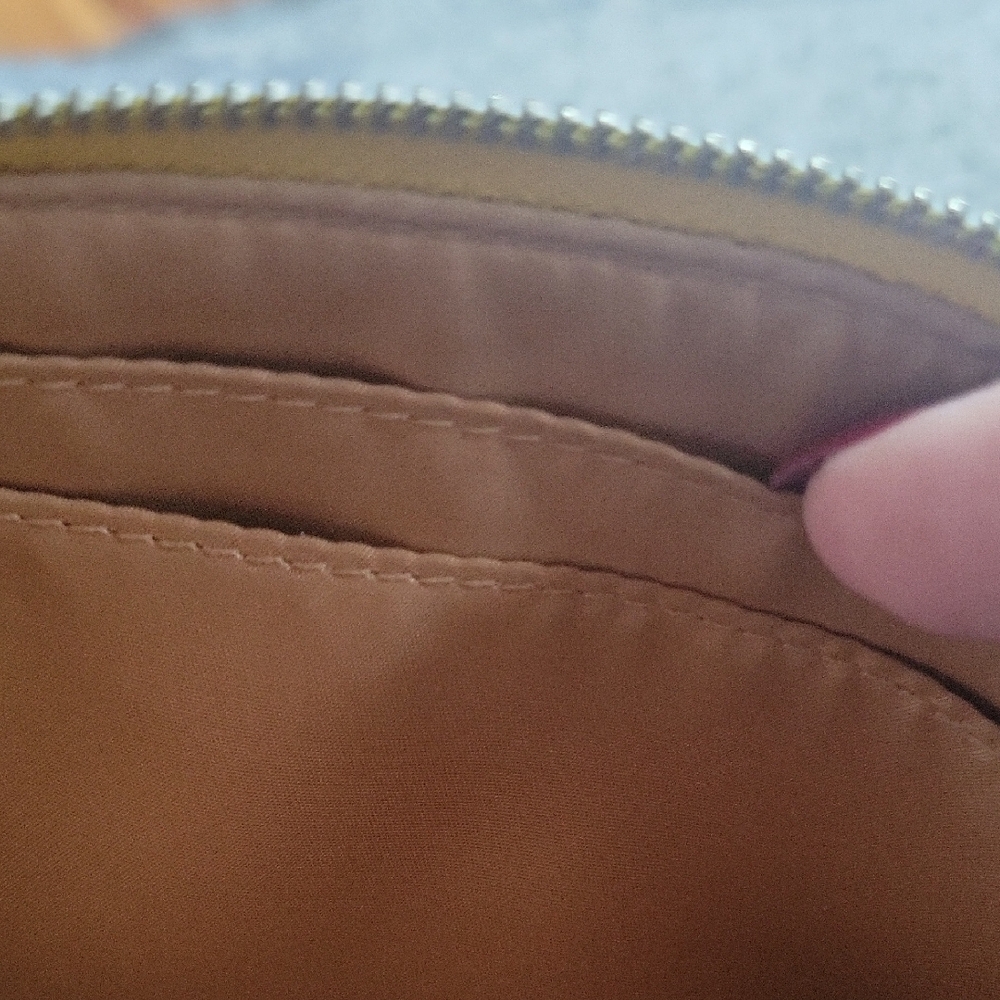 Yellow Leather Wristlet Wallet - Picture 6 of 11